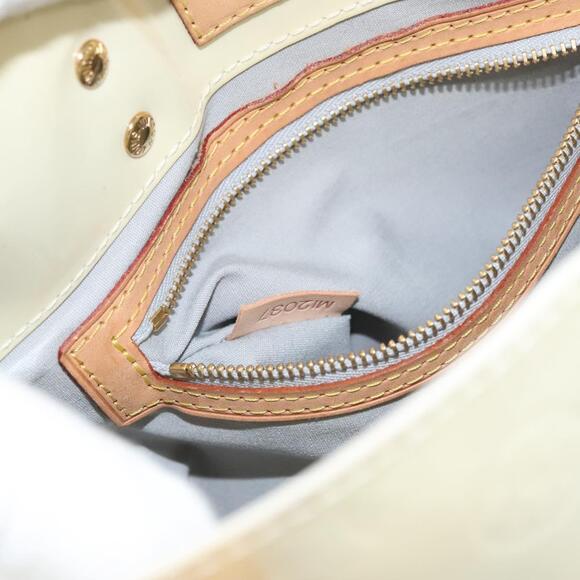 LOUIS VUITTON Monogram Vernis Reade PM Hand Bag Perle M91336 - Picture 12 of 16